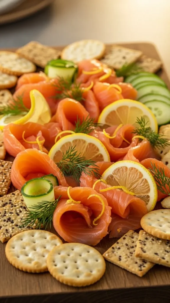 Christmas Smoked Salmon Board