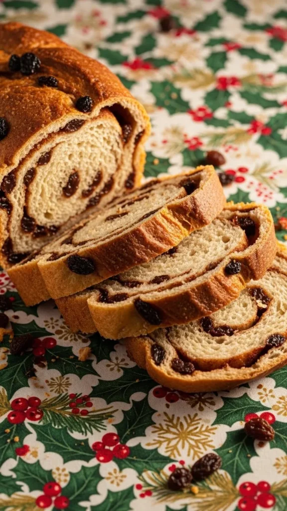 Cinnamon Raisin Christmas Morning Bread