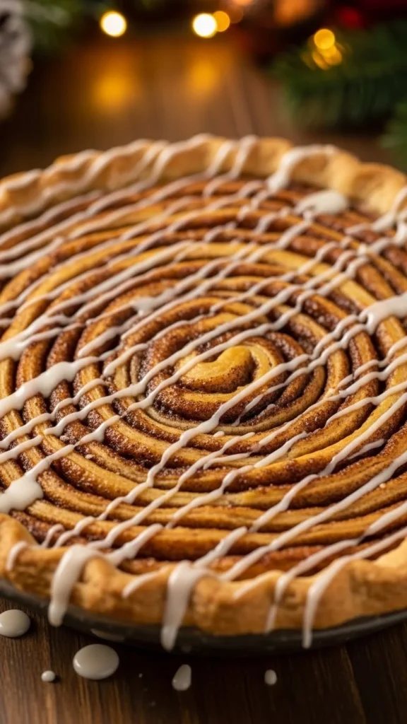 Cinnamon Roll Pie