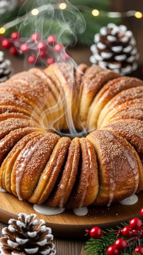 Cinnamon Sugar Christmas Monkey Bread