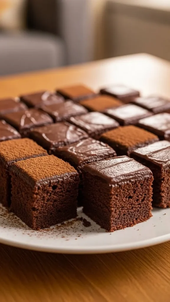 Classic Chocolate Cake Squares