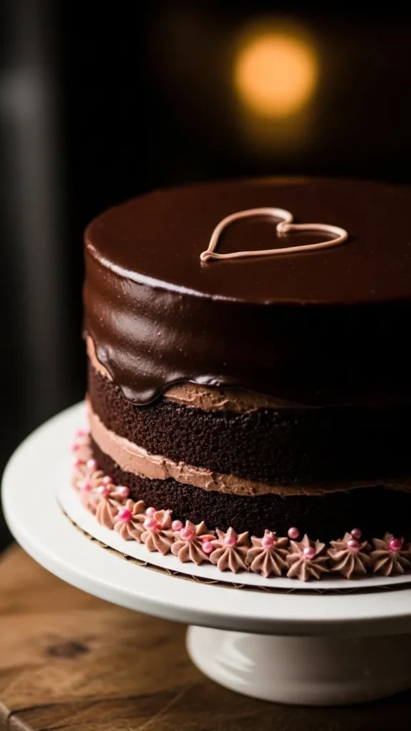  Classic Chocolate Valentine Layer Cake