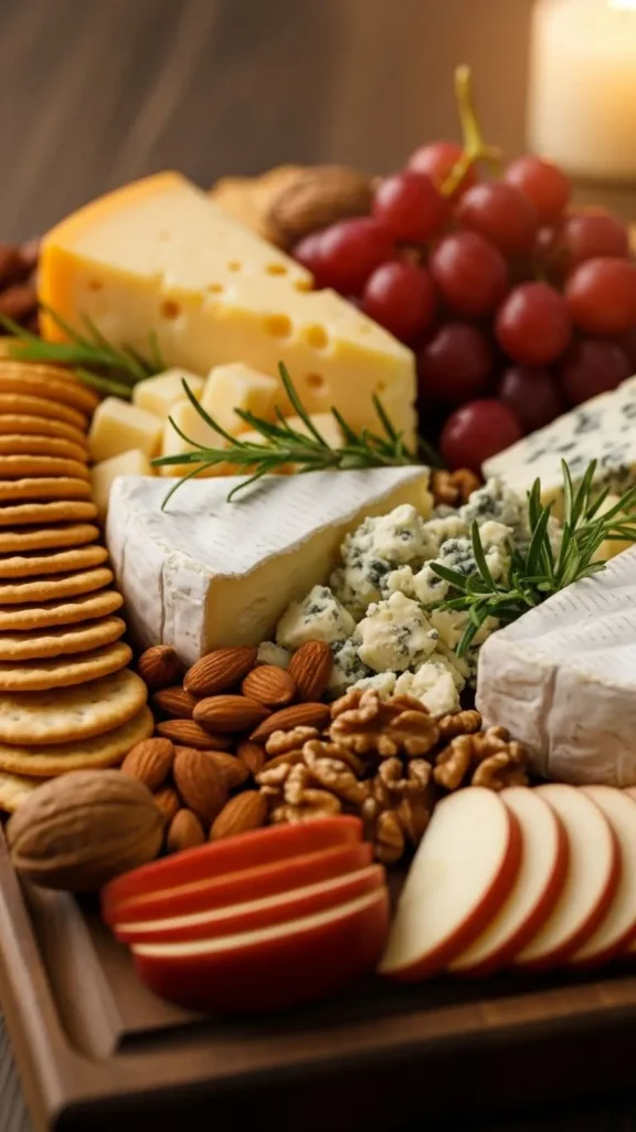Classic Christmas Cheese & Cracker Board