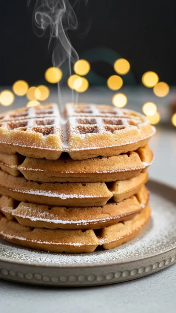 Classic Christmas Cinnamon Waffles