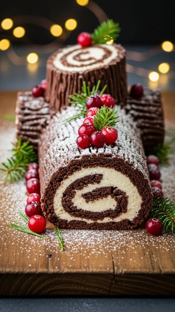 Classic Christmas Yule Log