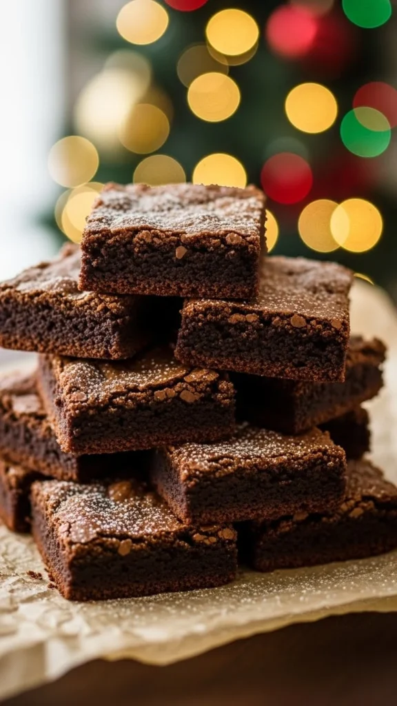 Classic Fudgy Christmas Brownies