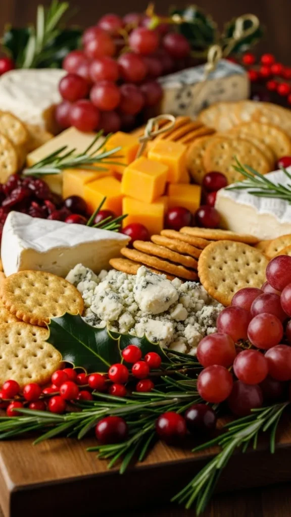 Classic Holiday Cheese & Crackers Board