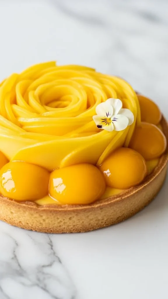 Coconut Cream Mango Tart