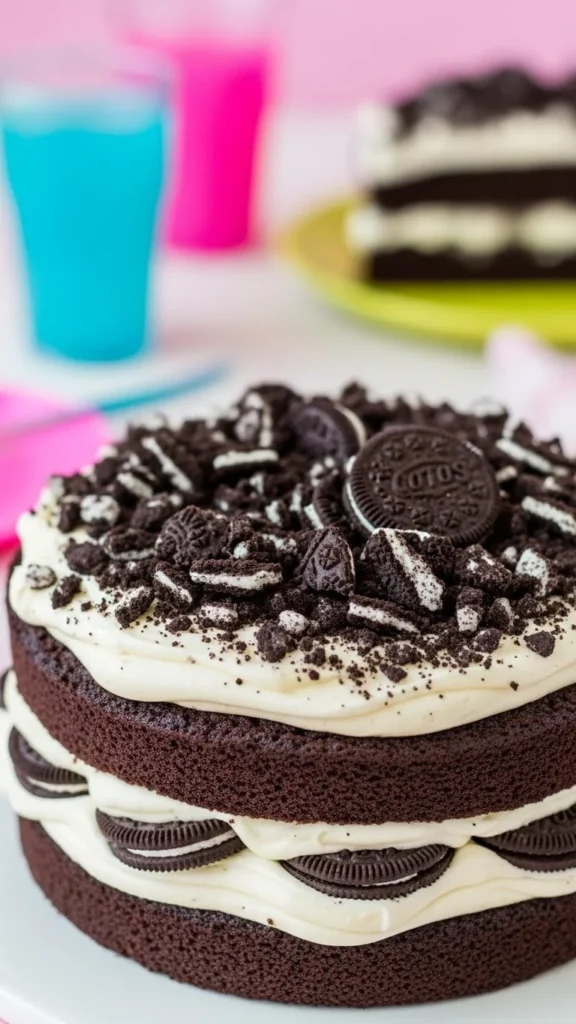 Cookies and Cream Christmas Cake