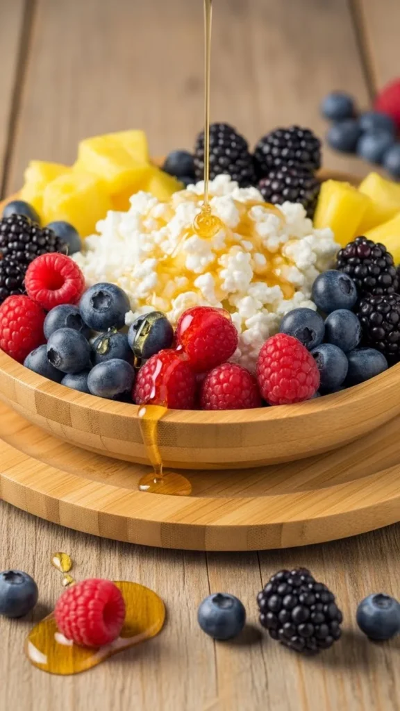 Cottage Cheese & Fresh Fruit Board
