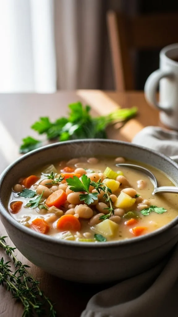Cozy White Bean Christmas Soup