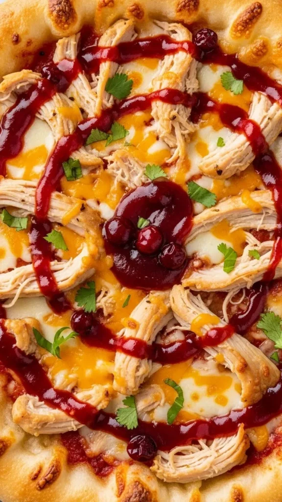 Cranberry BBQ Chicken Pizza