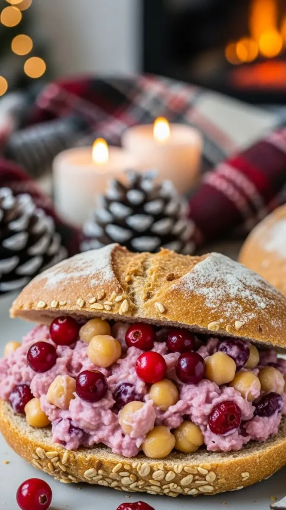  Cranberry Chickpea Mash Sandwich