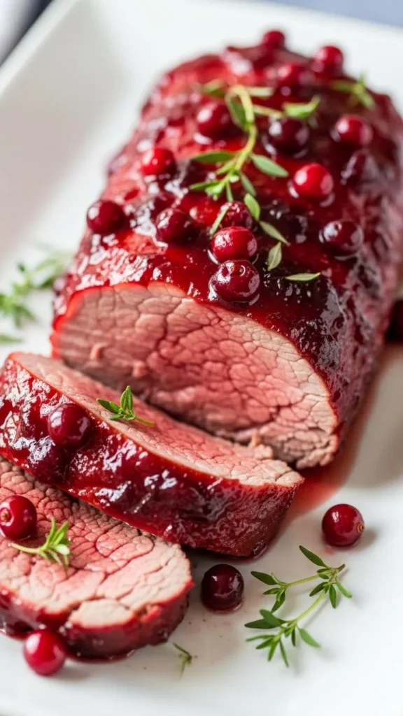 Cranberry-Glazed Holiday Beef Tenderloin