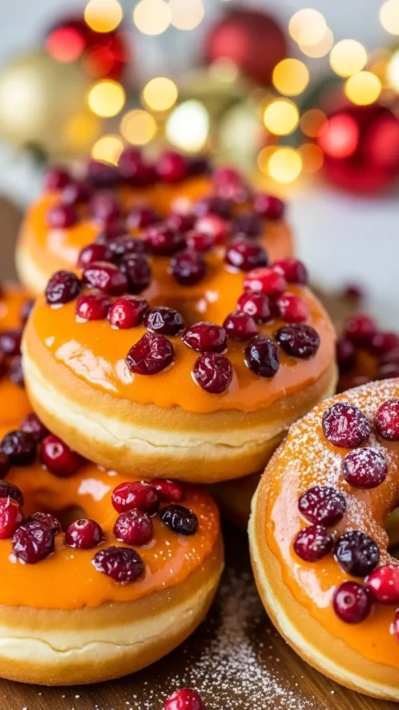 Cranberry Orange Donuts