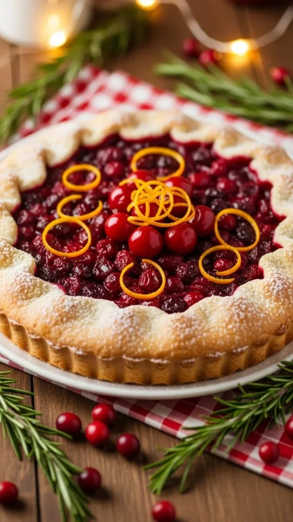 Cranberry Orange Pie