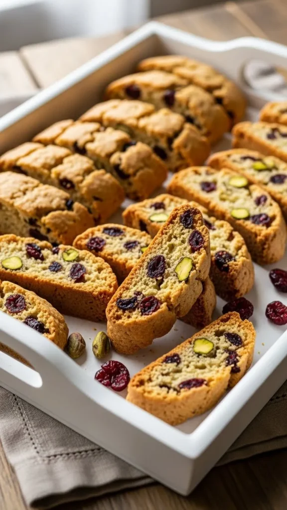 Pistachio Cranberry Biscotti