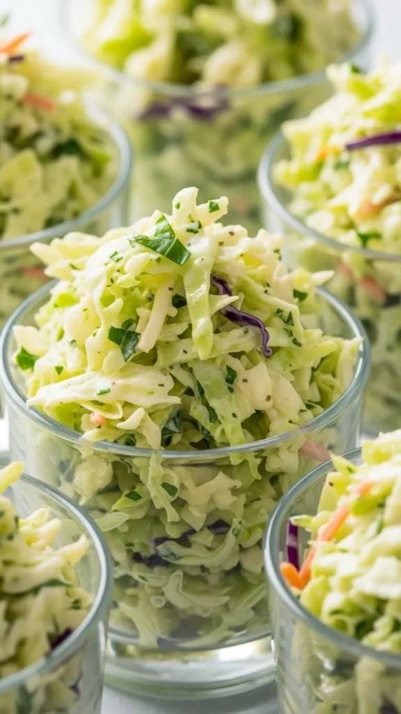 Creamy Cabbage Slaw Cups