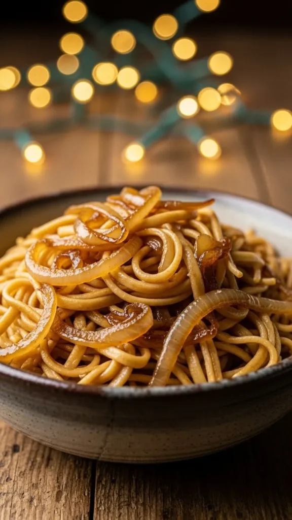 Creamy Caramelized Onion Noodles