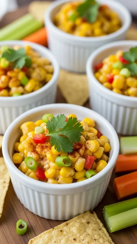 Creamy Corn Dip Cups