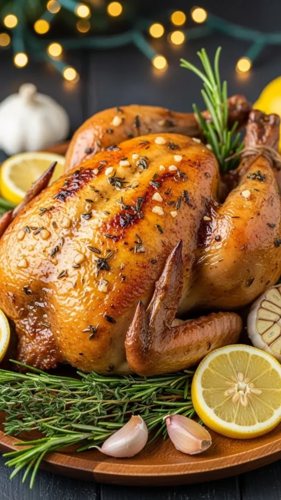 Creamy Garlic Butter Roast Chicken