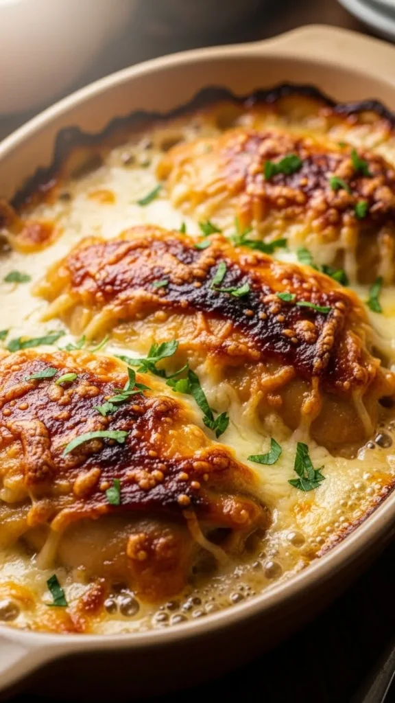 Creamy Garlic Chicken Bake