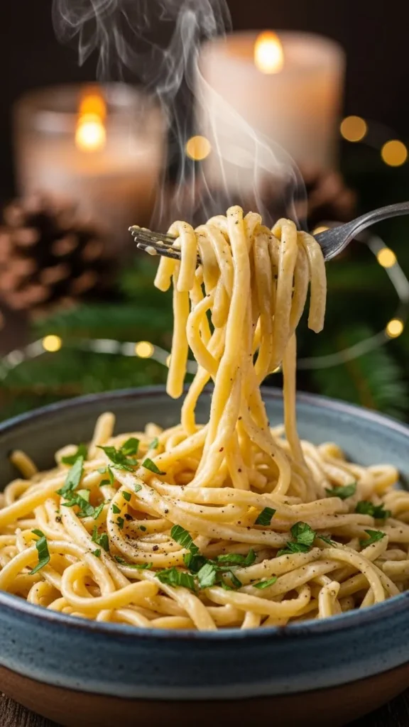  Creamy Garlic Herb Noodles
