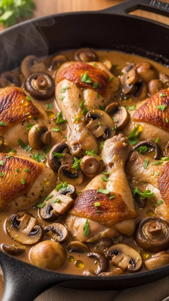 Creamy Mushroom Chicken Skillet