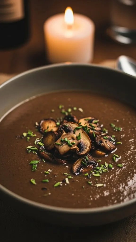 Creamy Mushroom Christmas Soup