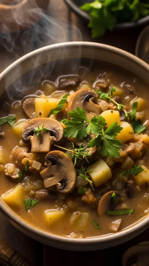 Creamy Mushroom Potato Soup