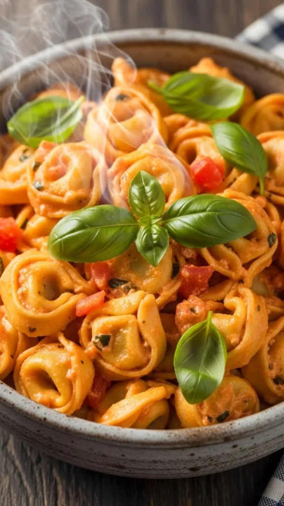 Creamy Tomato Basil Tortellini