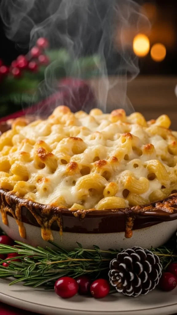 Creamy White Cheddar Christmas Macaroni