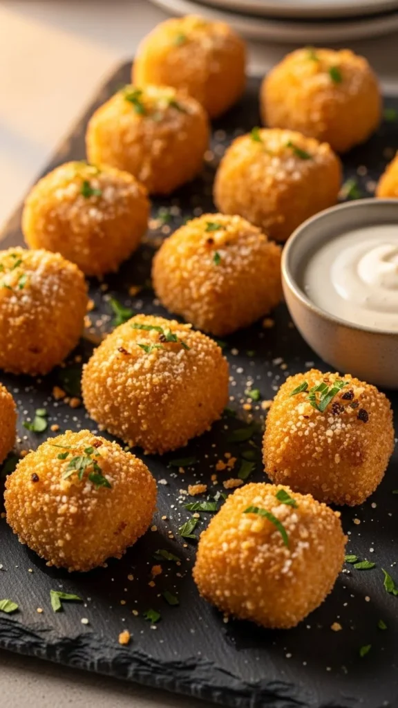 Crispy Garlic Parmesan Bites