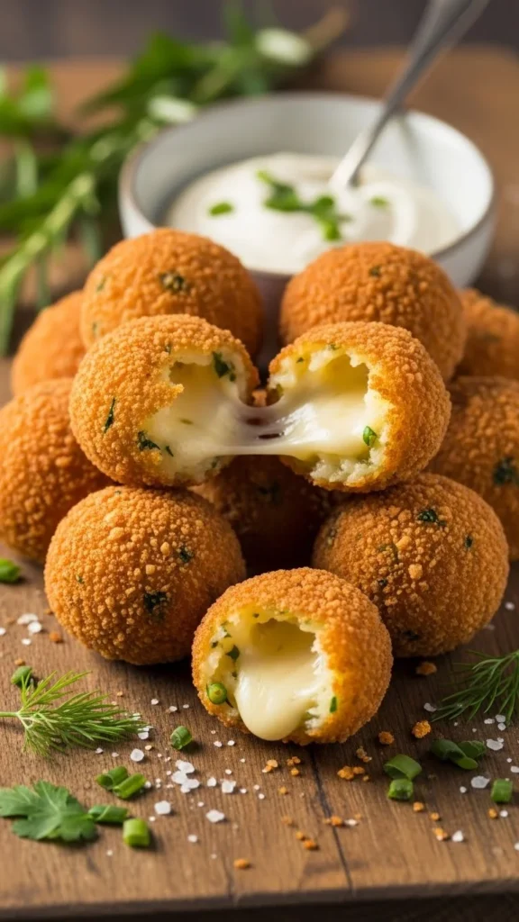 Crispy Potato Cheese Balls