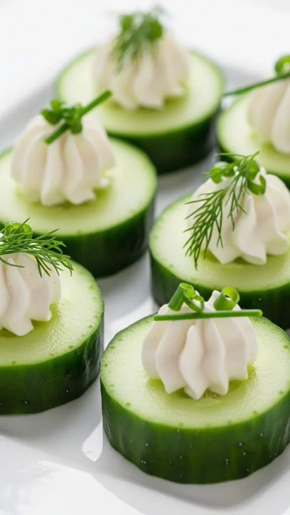 Cucumber Cream Cheese Bites