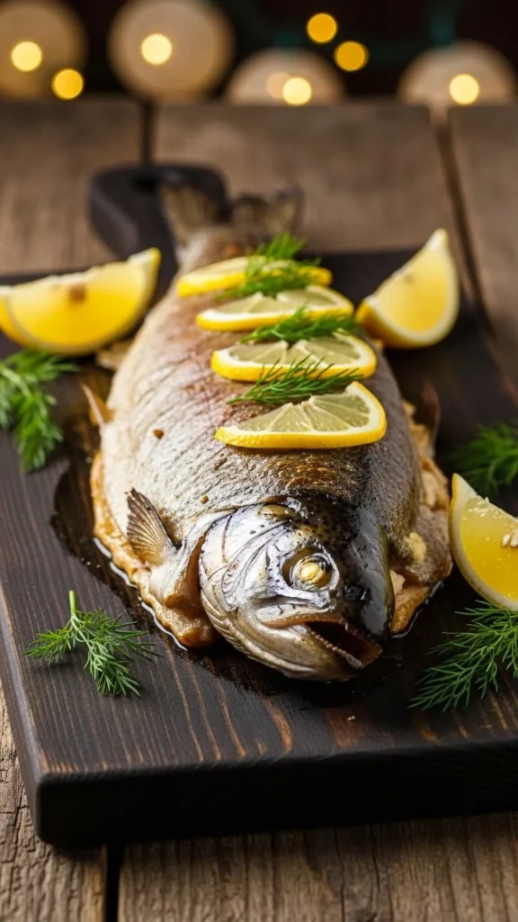  Dill and Lemon Baked Trout