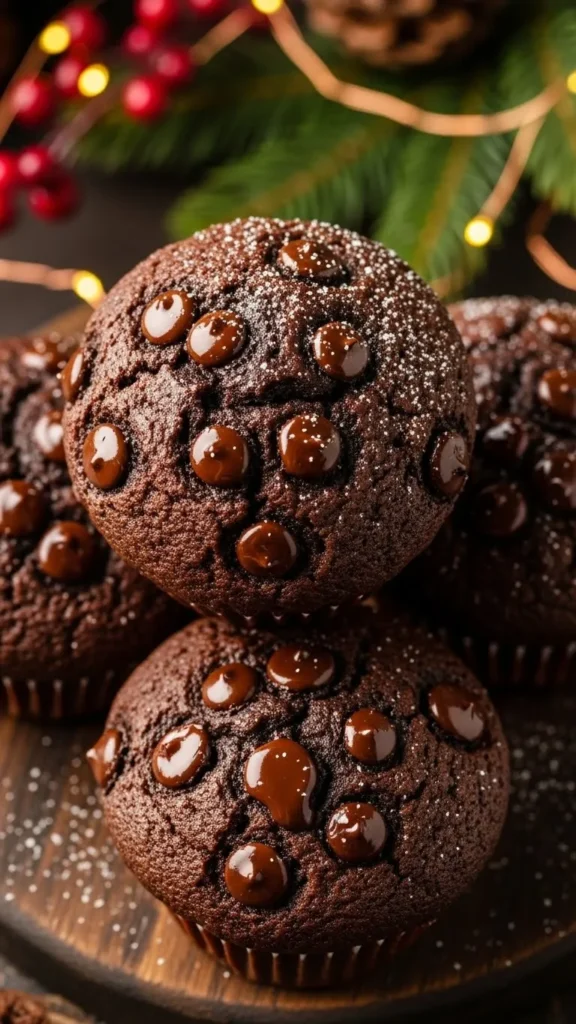 Double Chocolate Chip Muffins