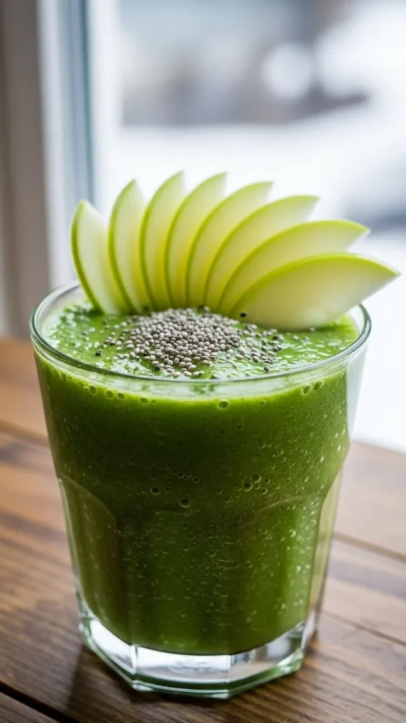 Festive Green Apple Smoothie