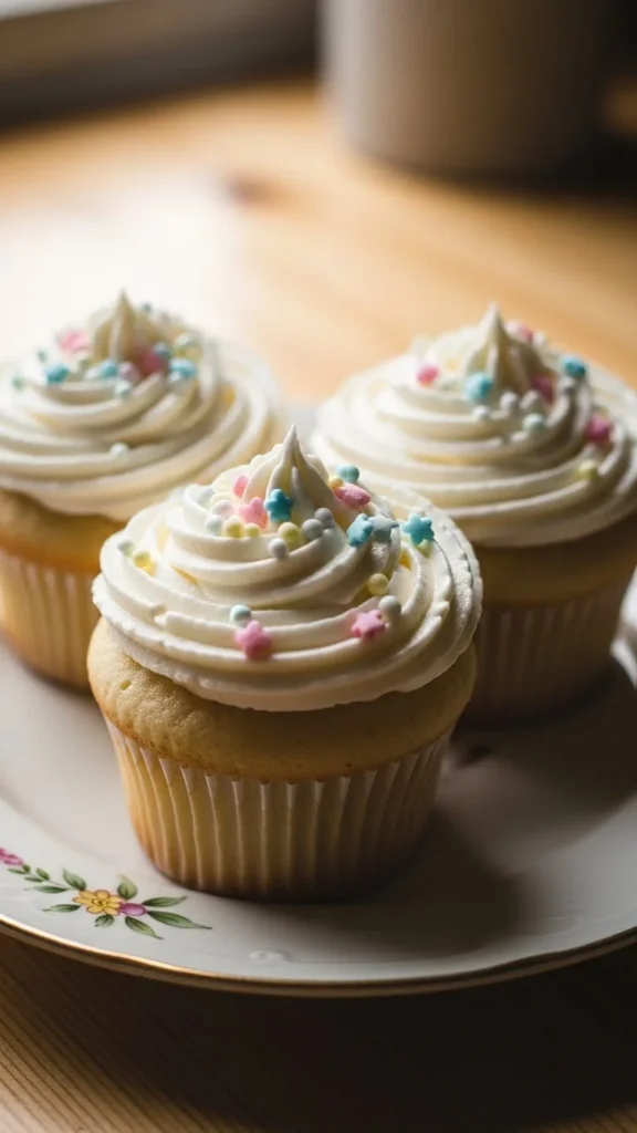 Festive Vanilla Cupcakes