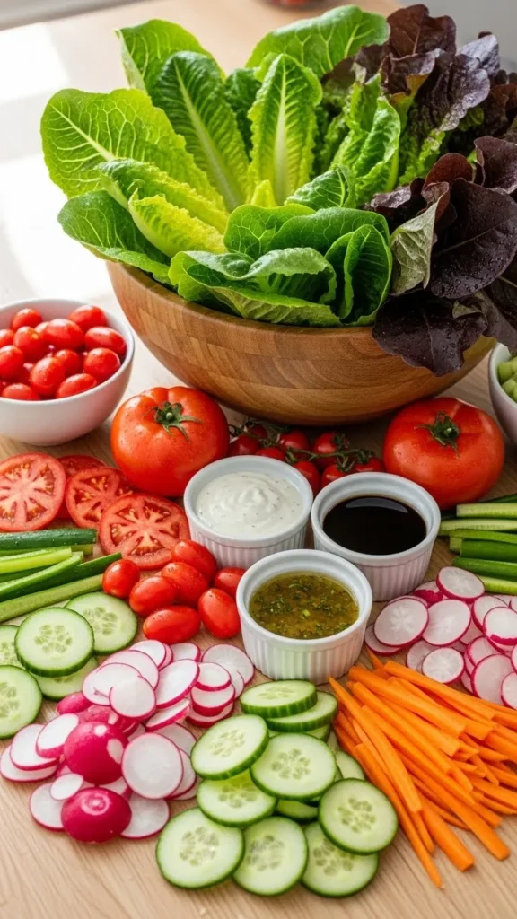 Fresh Garden Salad Board
