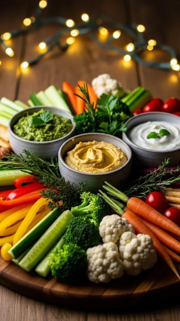  Fresh Herb & Veggie Nibble Board