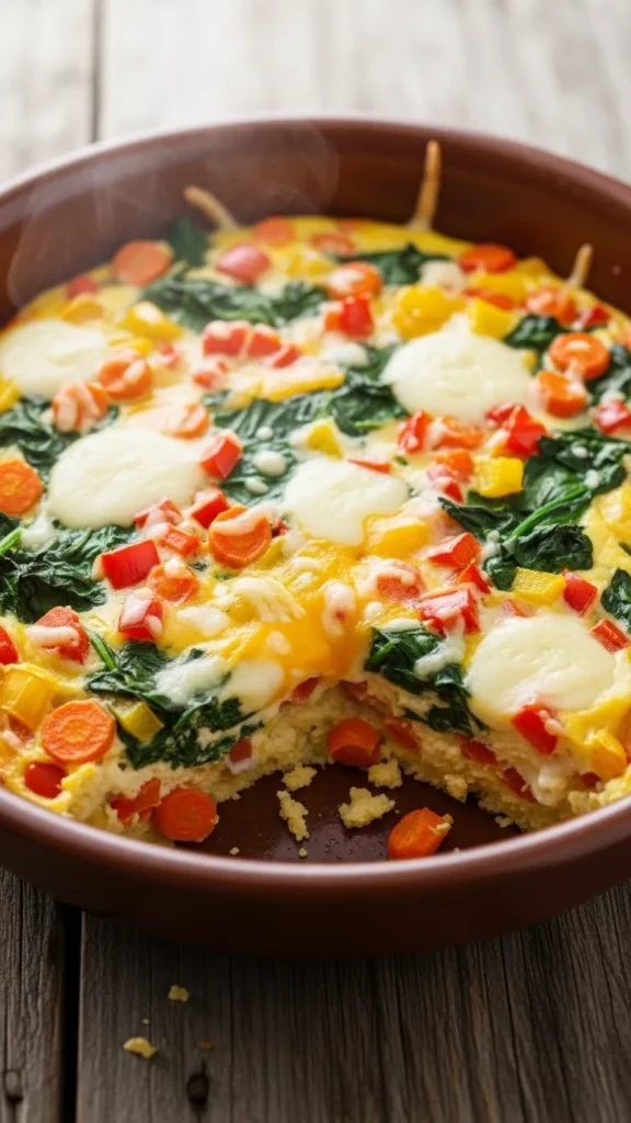  Garden Veggie Egg & Cheese Casserole