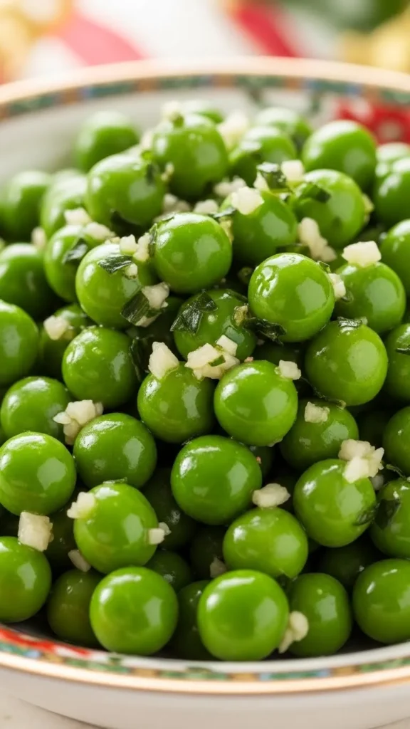 Garlic Butter Green Peas
