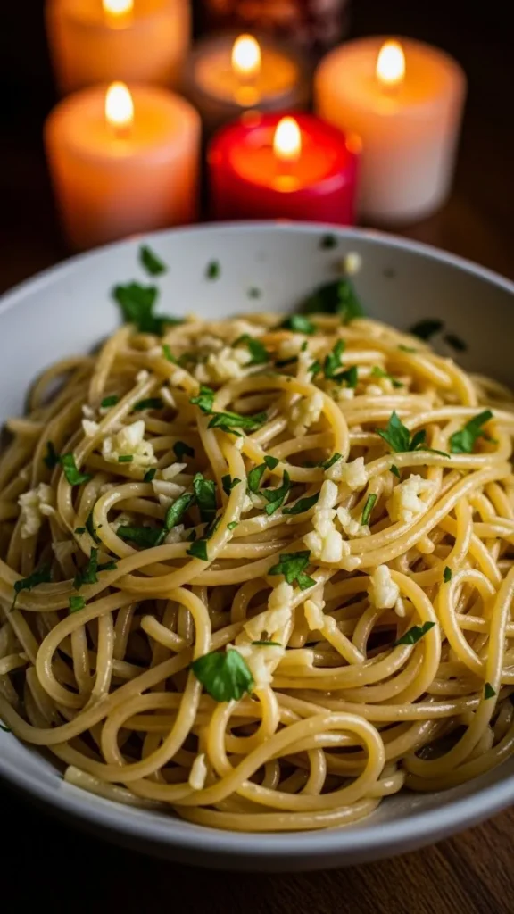Garlic Butter Holiday Noodles