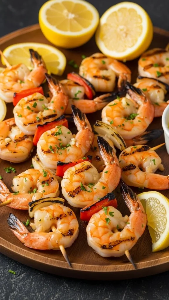 Garlic Butter Shrimp Skewers