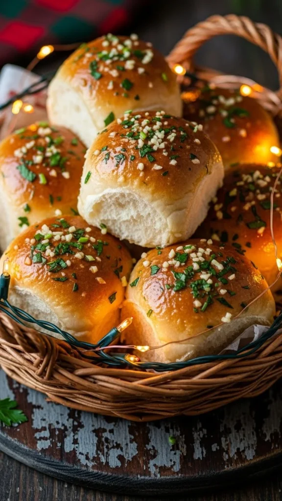 Garlic Herb Dinner Rolls