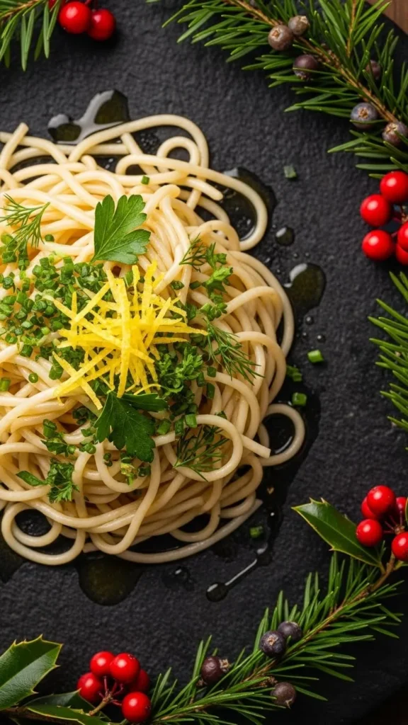 Garlic Lemon Herb Noodles