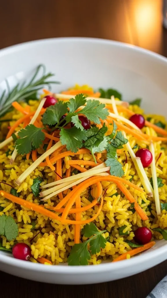 Ginger Carrot Holiday Rice