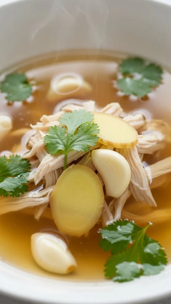 Ginger Garlic Chicken Soup