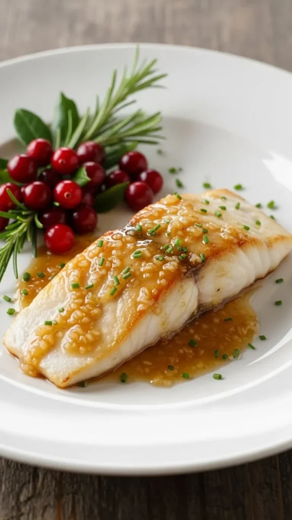 Ginger Glazed Sea Bass